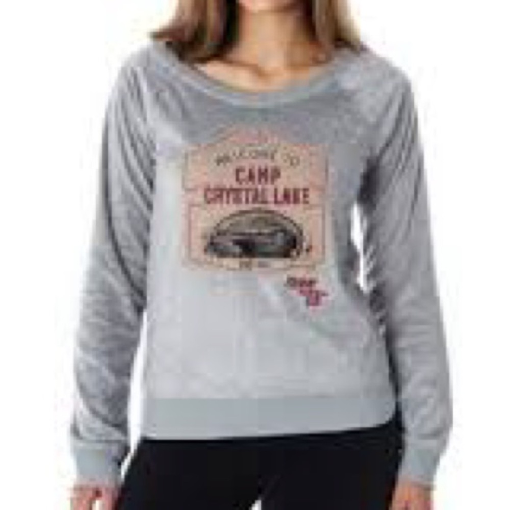 Friday the 13th Crystal Lake Fuzzy Lighweight Sweatshirt Size Medium